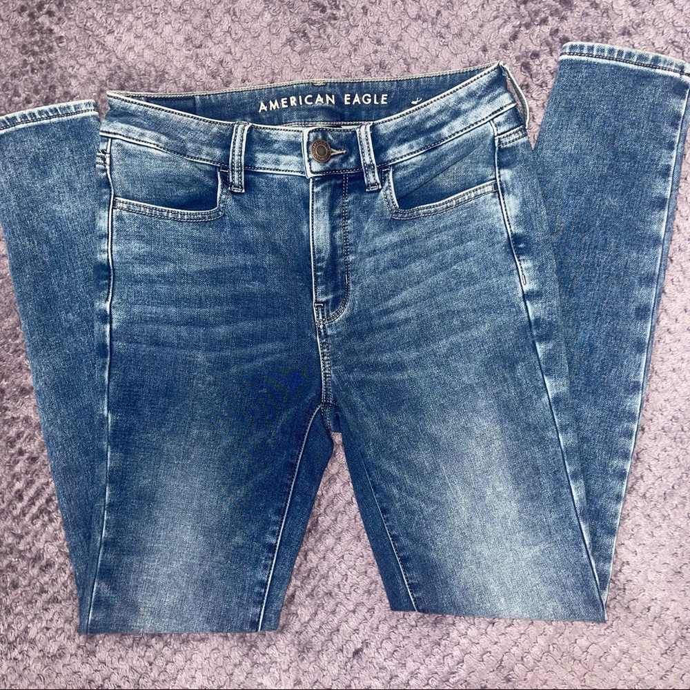 AEO | Hi Rise Knee Slit Jegging